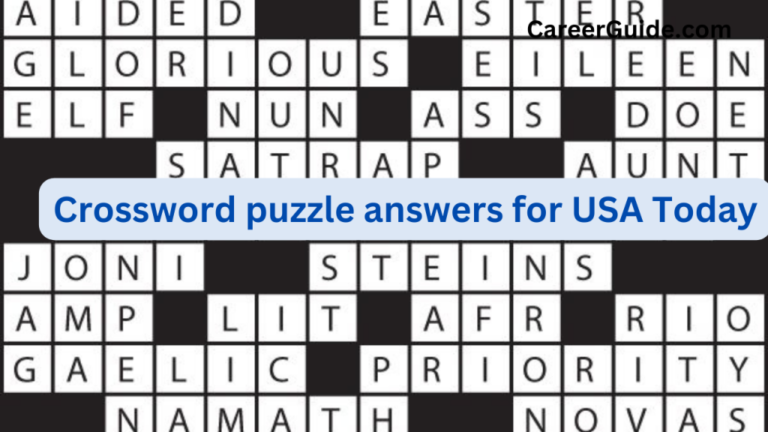 USA TODAY Crossword Puzzle